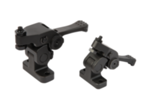 Swivel hold-down clamp, mini, with cam lever