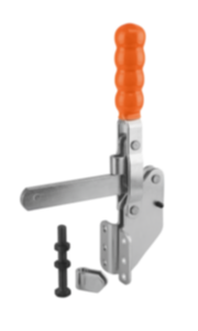 Toggle clamps vertical with angled foot and full holding arm