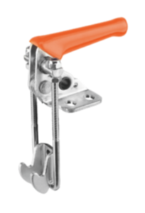 Toggle clamps latch vertical with catch plate