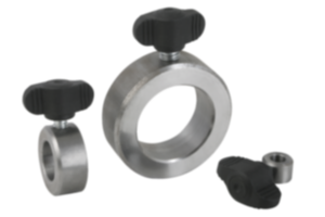 Shaft collars with wing grip similar to DIN 705, steel