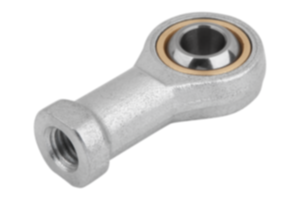 Rod ends with plain bearing internal thread, steel, DIN ISO 12240-1, maintenance-free