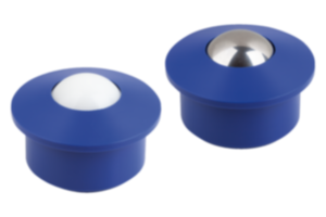 Ball transfer units with plastic housing