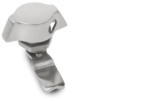 Quarter-turn lock, stainless steel with wing grip