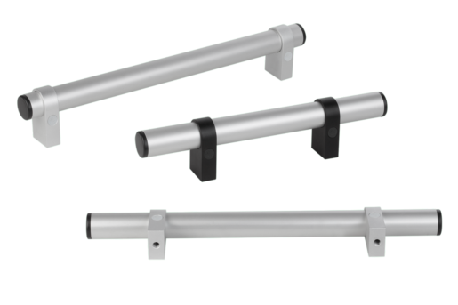 Pull handles, aluminium, narrow